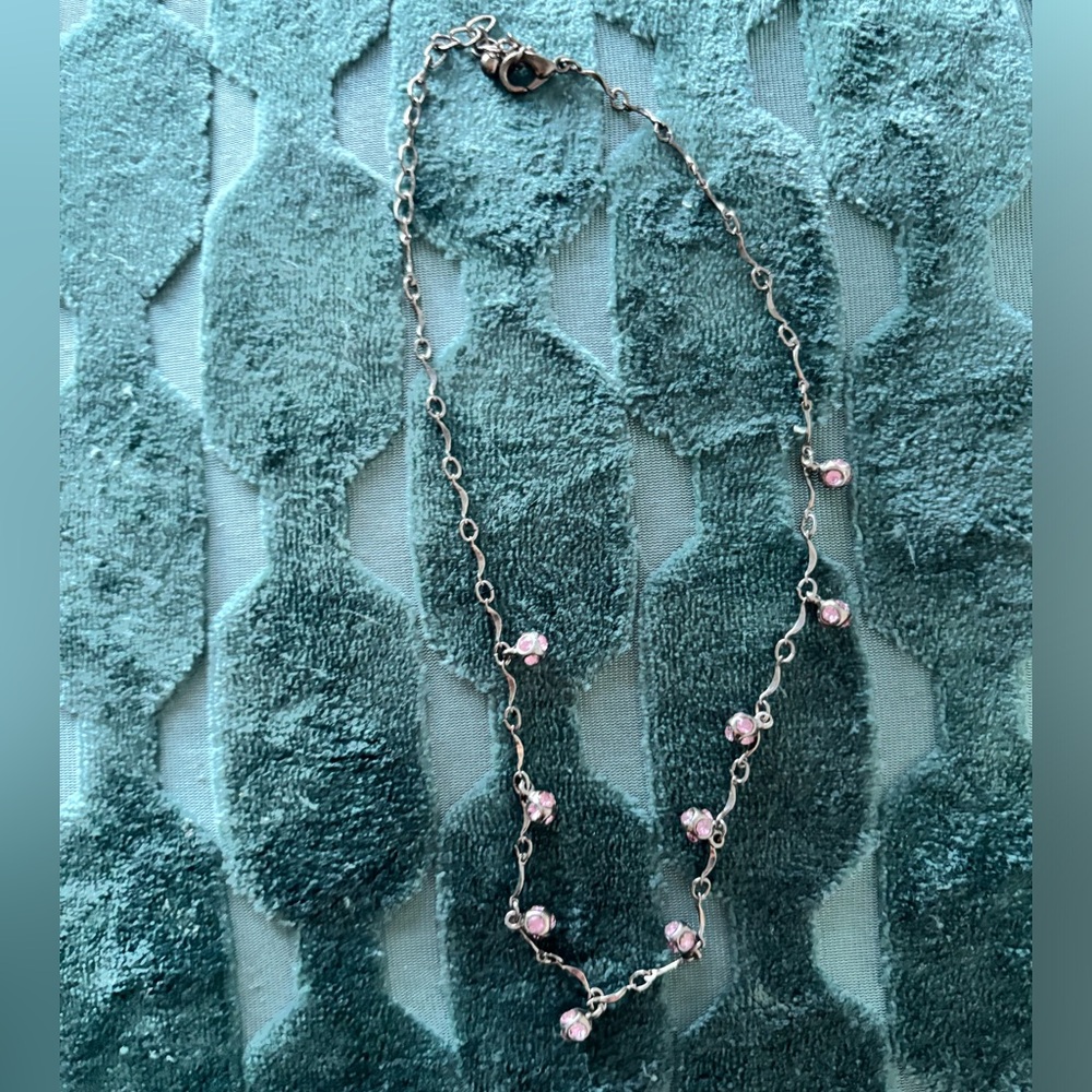 Elegant Pink Gemstone Necklace